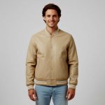 Faux Leather Varsity Jacket