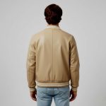 Faux Leather Varsity Jacket - Image 2