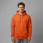Orange Fleece Hoodie